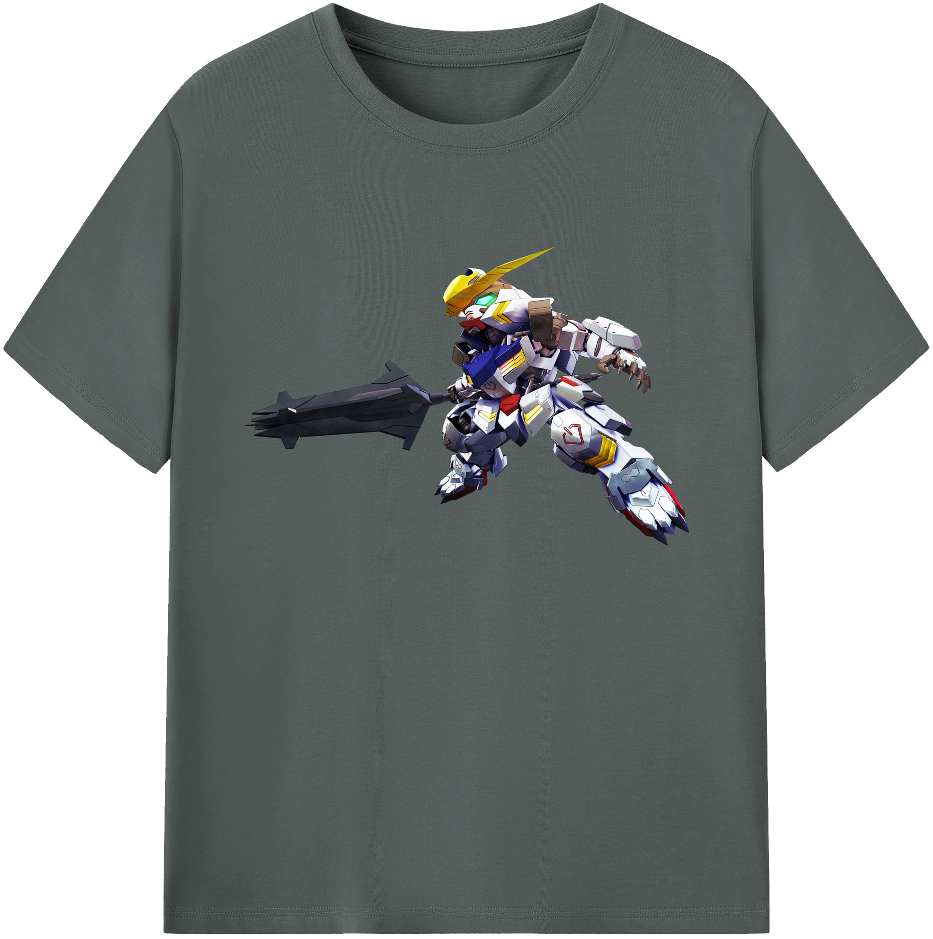 （画像用） 機動戦士ガンダム Mobile Suit Gundam 綿100％ メンズ半袖Tシャツ｜肌触りやわらか＆通気性